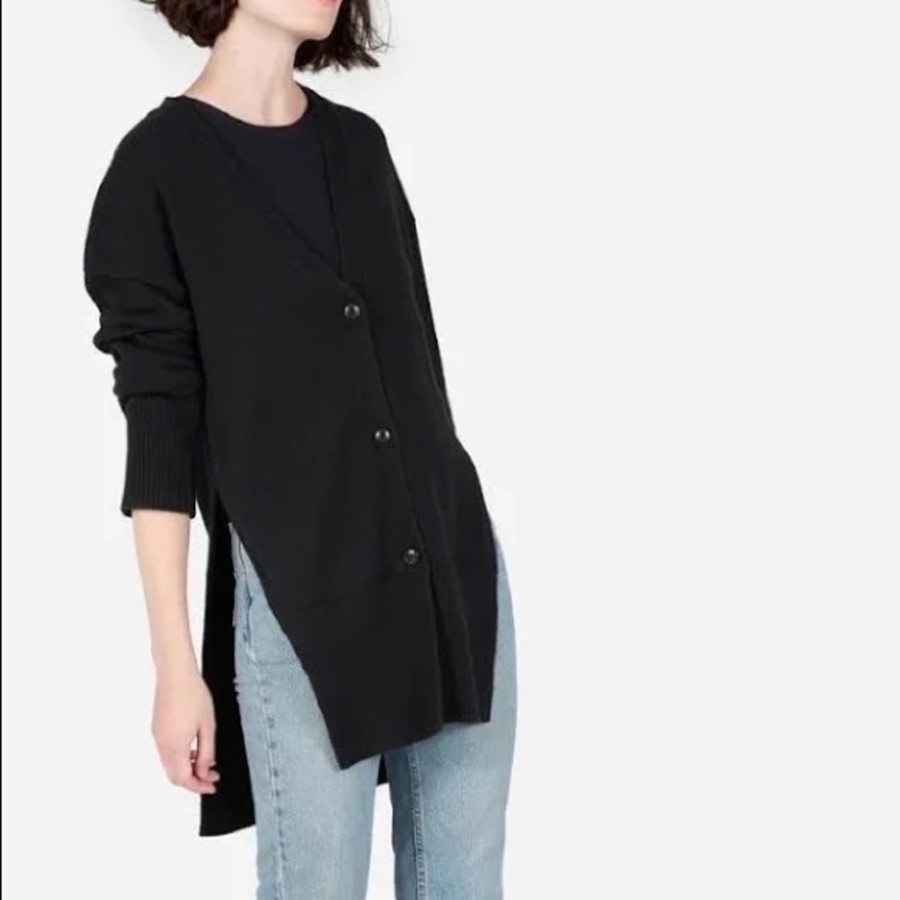 Everlane The Wool-Cashmere Oversized Long Cardigan